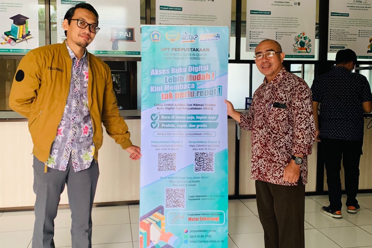 Sosialisasi Pemanfaatan Perpustakaan Digital Melalui Penempatan Stand Banner di Setiap Fakultas